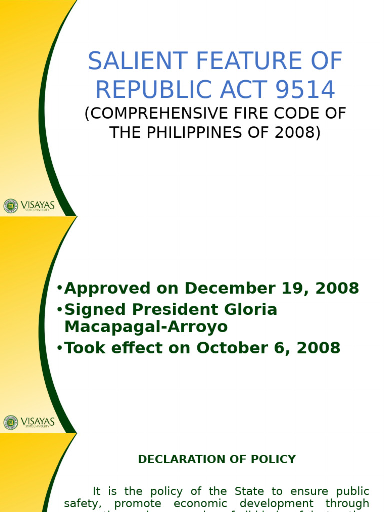 Overview of Republic Act 9514 | PDF | Fire Safety