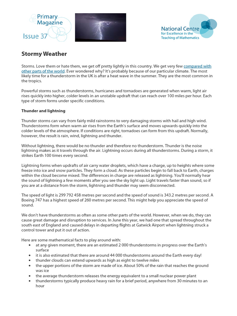 Understanding Thunderstorms and Tornadoes | PDF | Thunderstorm | Lightning