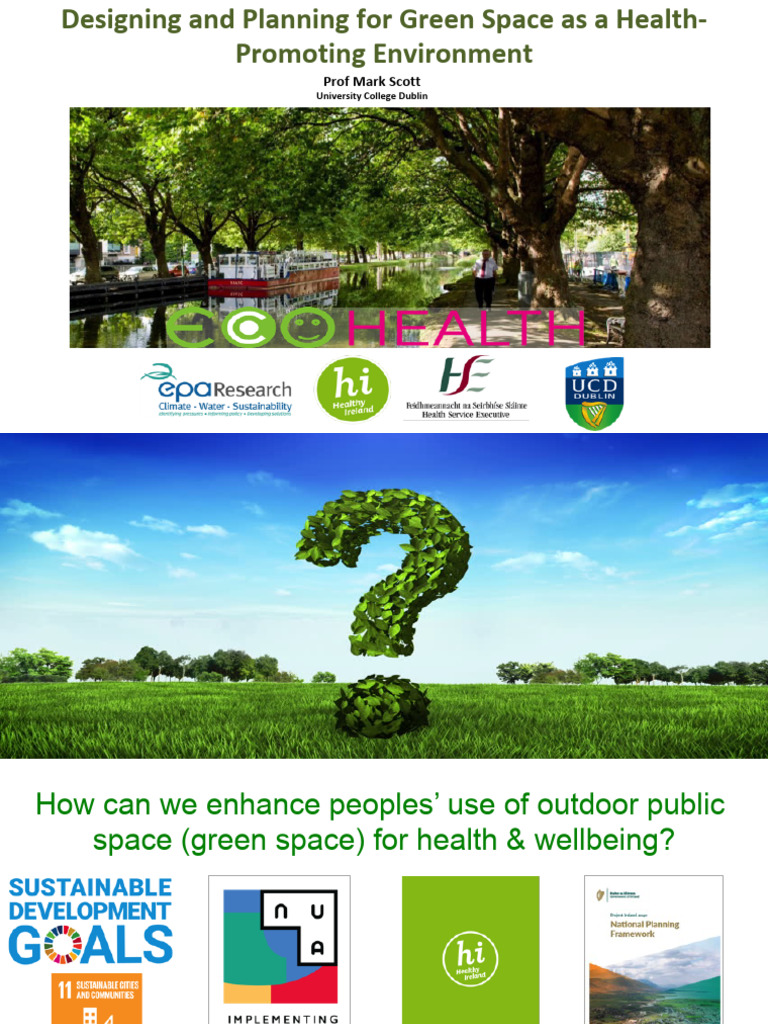 Enhancing Health Through Green Spaces | PDF | Green Infrastructure ...