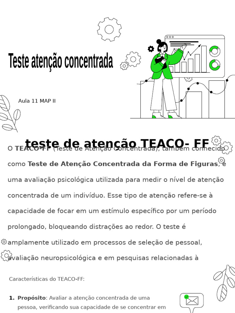 Teste de Atenção TEACO-FF: Guia Completo | PDF | Atenção | Transtorno ...