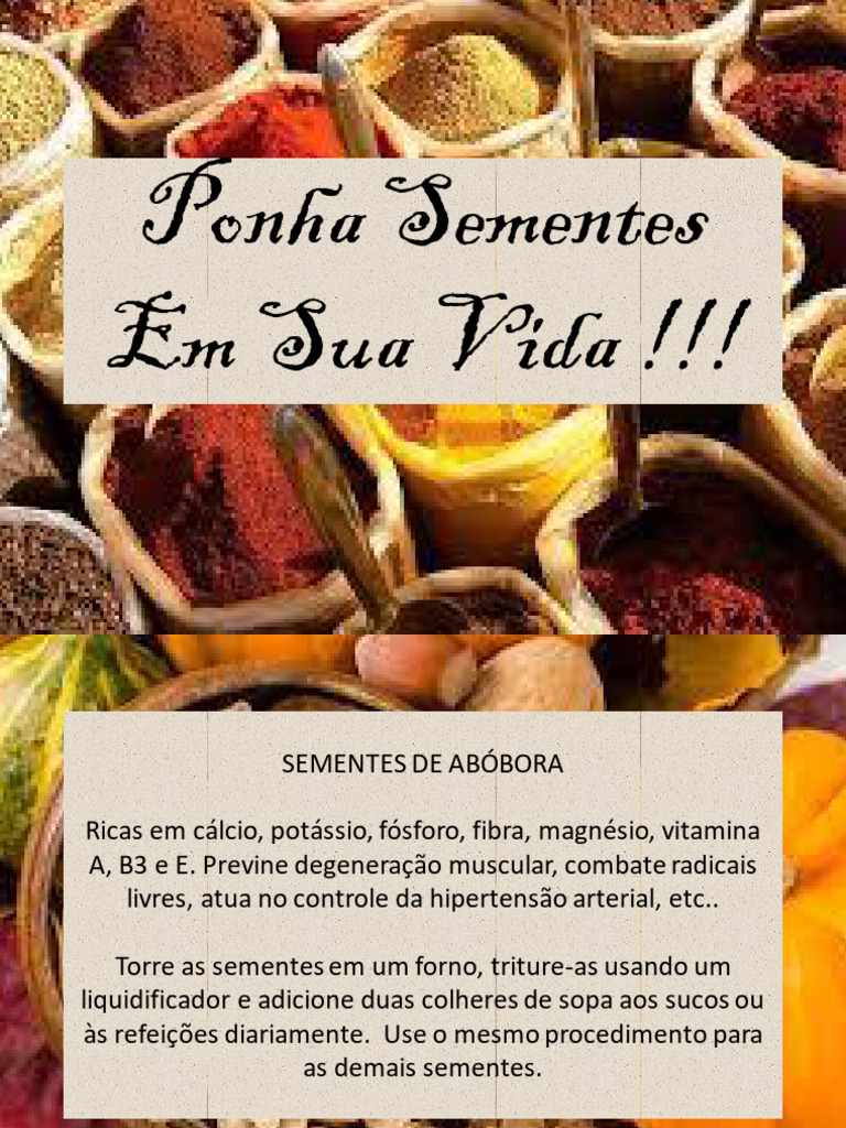 Ponha Sementes em Sua Vida !!! | PDF