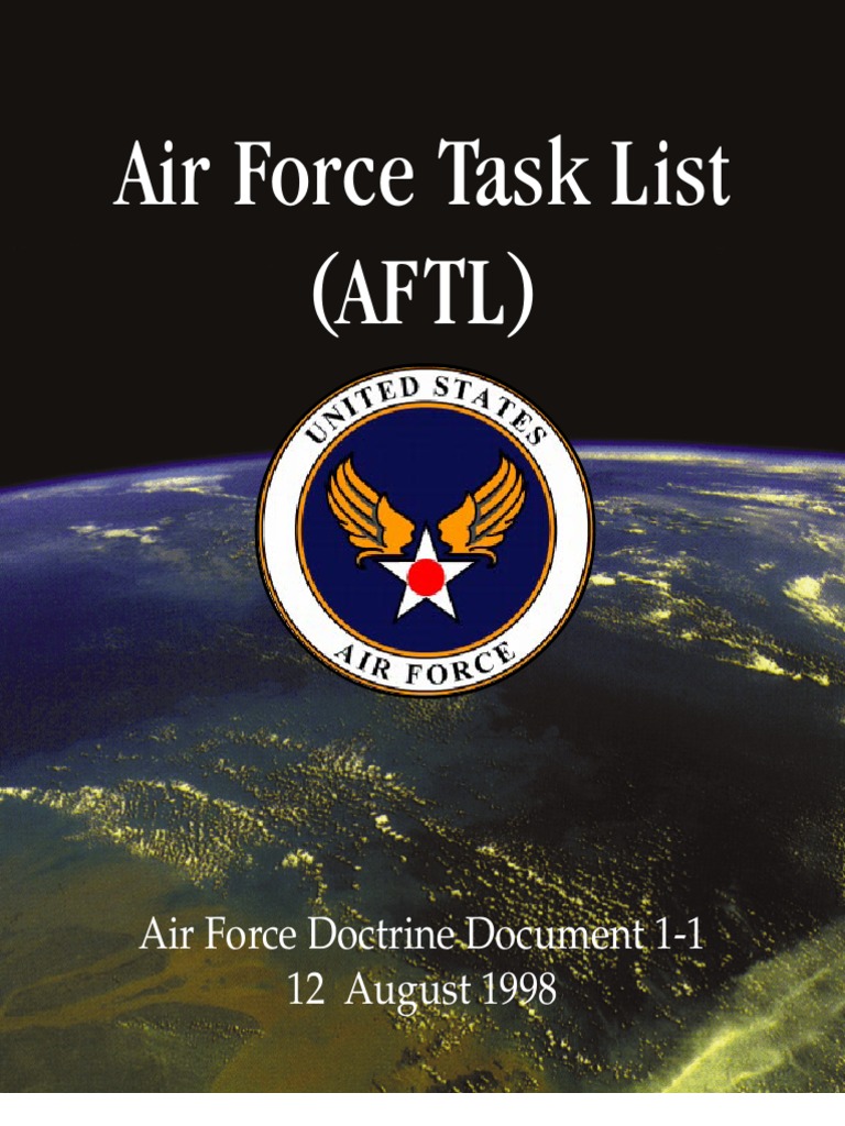 Air Force Task List Overview | PDF | United States Air Force | United ...