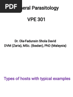 Types of Hosts and Vectors Explained | PDF | Parasitism | Parasitology