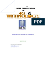 A Paper Presentation ON: Department of Information Technology