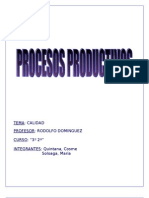 Proceso Productivo Calidad