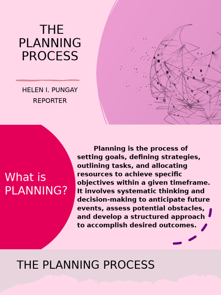 Understanding the Planning Process | PDF | Goal | Planning