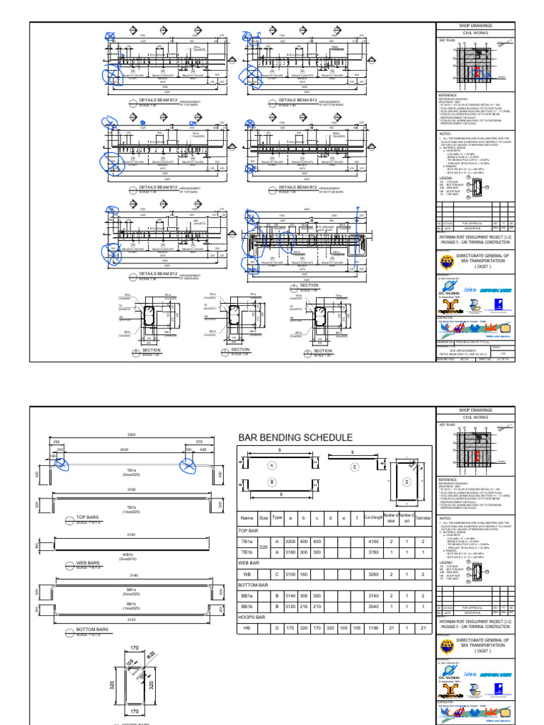 Beam Bar Arrangement Details | PDF | Building Technology | Components