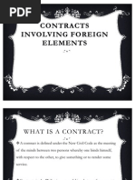 Contracts Involving Foreign Elements