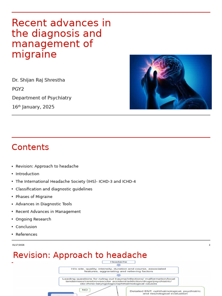 Advances in Migraine Diagnosis and Management | PDF | Migraine ...
