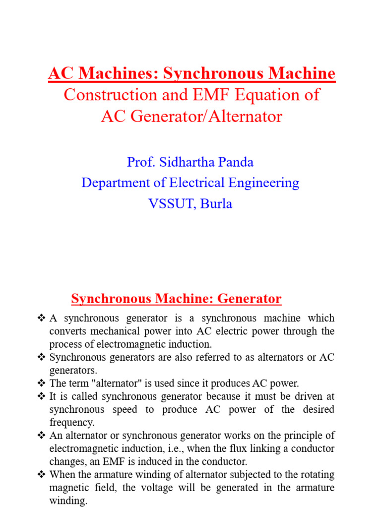 M1 1 Ac Generator Fundamentals Pdf Electric Generator Electrodynamics