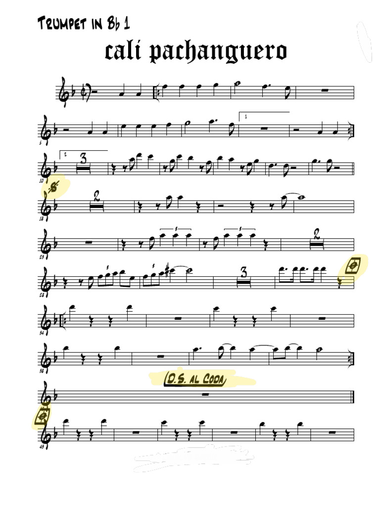 Cali Pachanguero - 001 Trumpet in BB 1.MUS | PDF