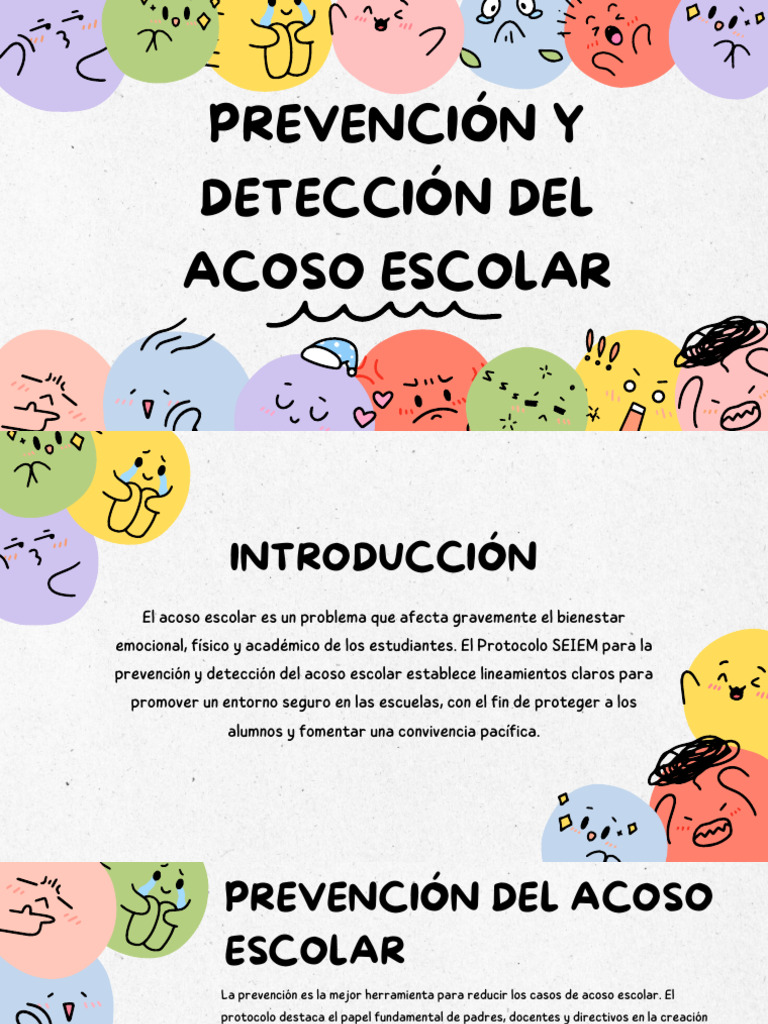 Prevención y Detección del Acoso Escolar | PDF | Comportamiento | Agresión