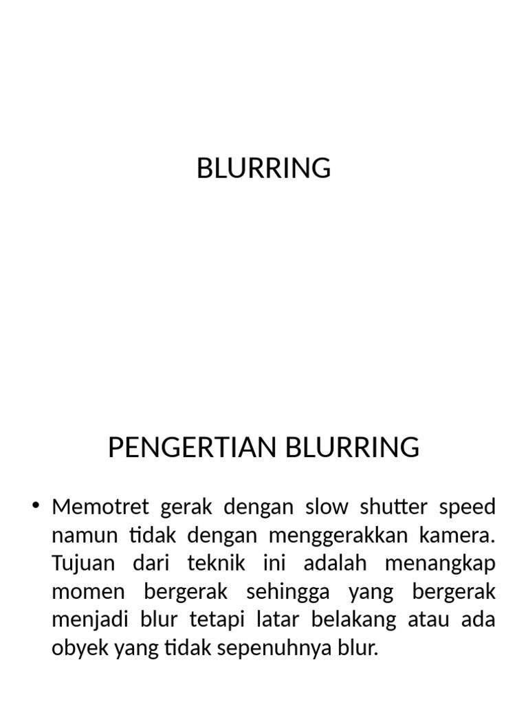 Blurring | PDF