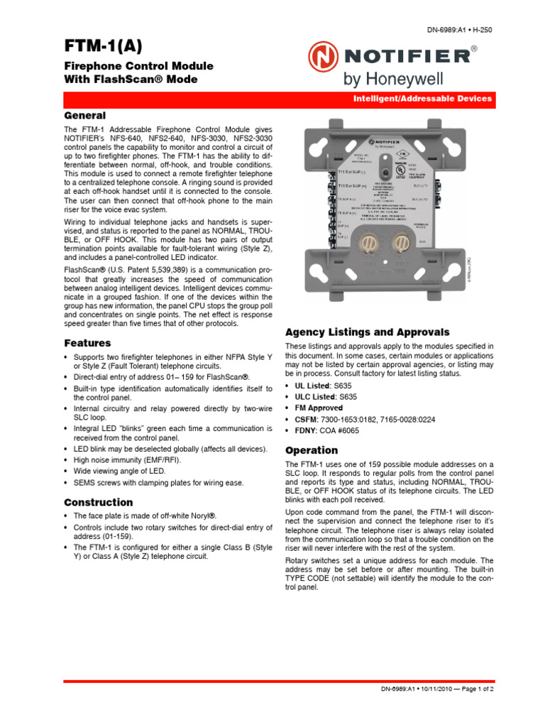 FTM-1 Ficha Técnica | PDF | Telephone | Equipment