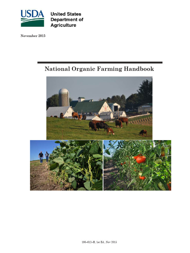 National Organic Farming Handbook Author USDA | PDF | Organic Farming ...