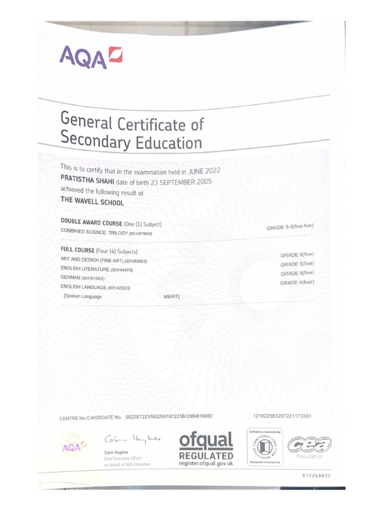 General Certificate of | PDF