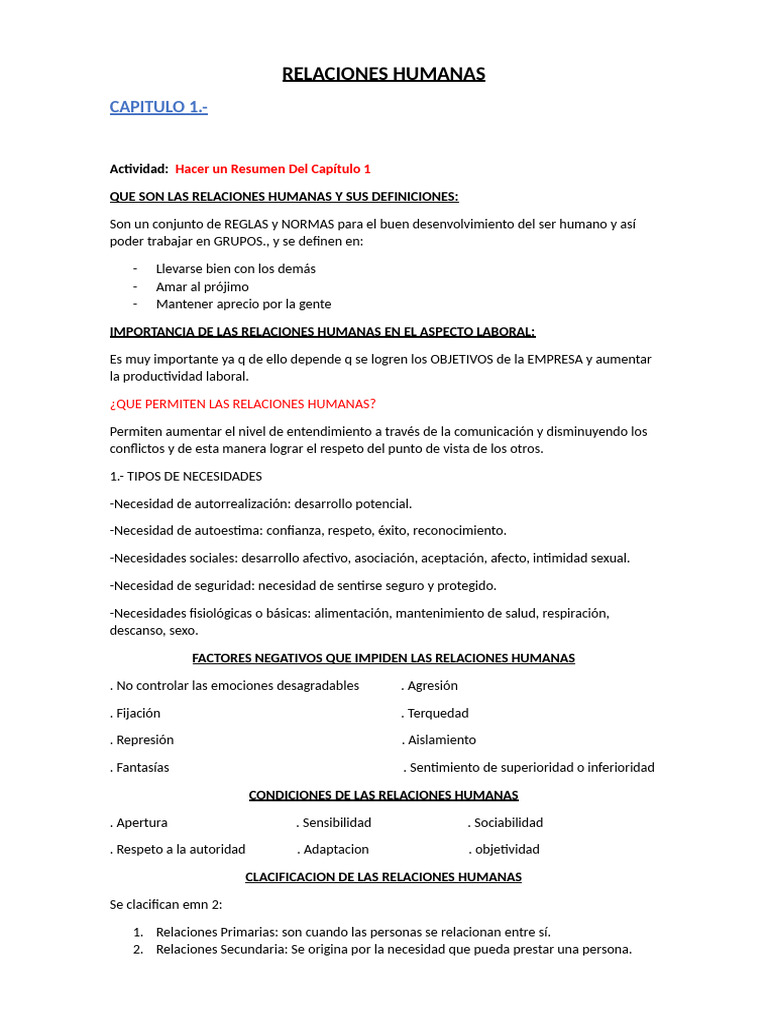 Importancia de las Relaciones Humanas | PDF | Peatonal | Accidente de ...