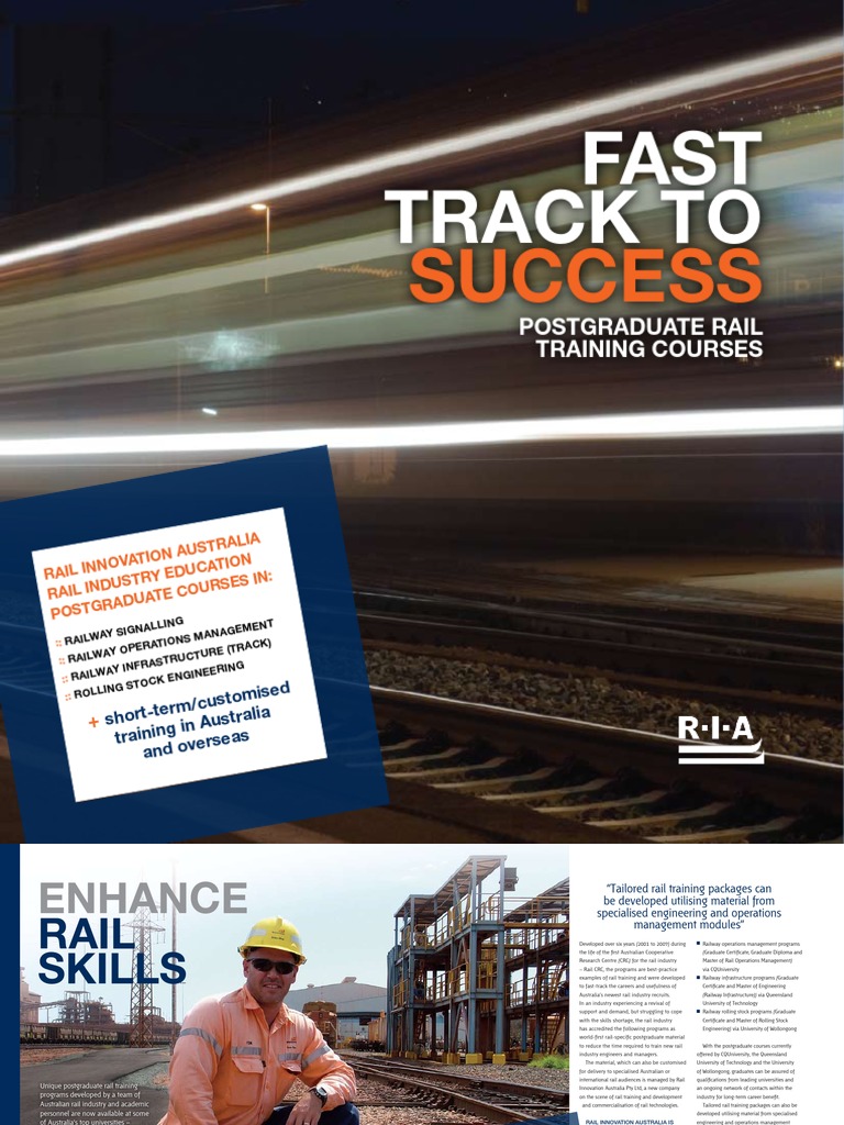 RIA Post Grad Book FINAL PDF Rail Transport Train