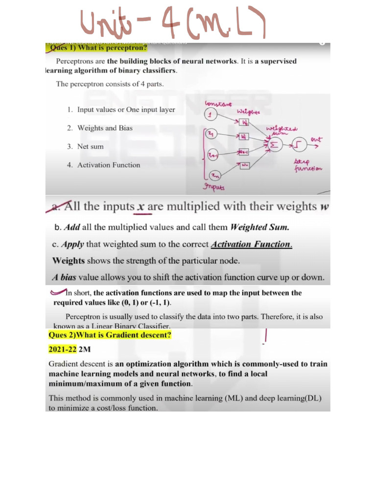 ML Unit 04 | PDF