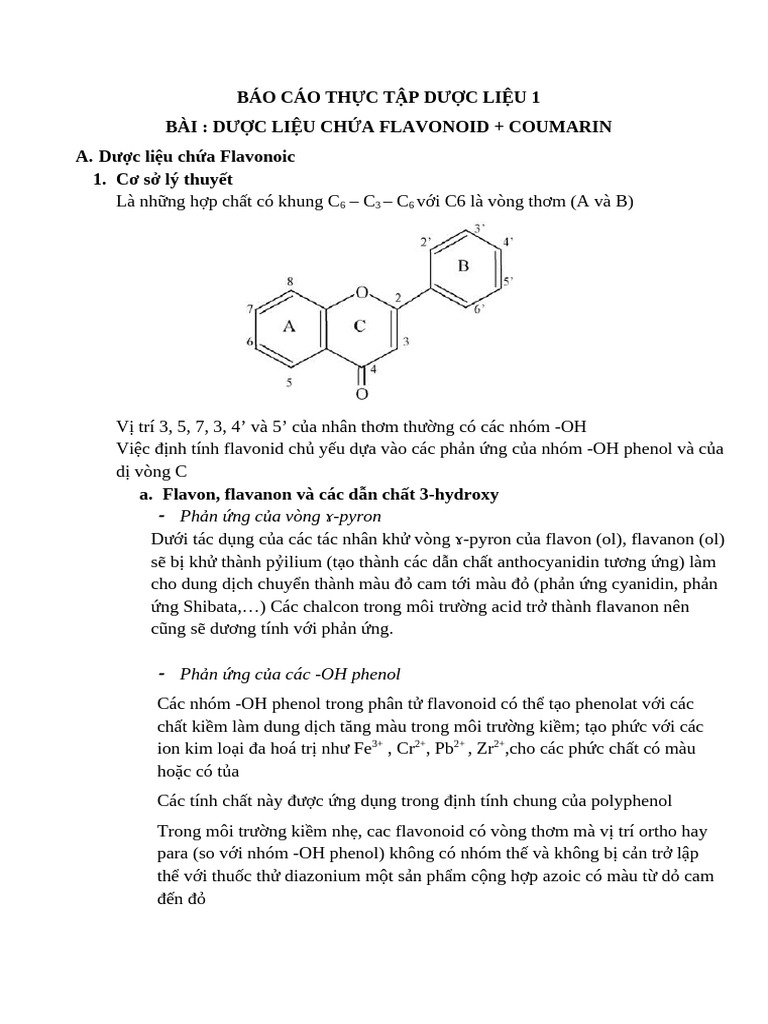Hoa Hòe - Flavonoid | PDF