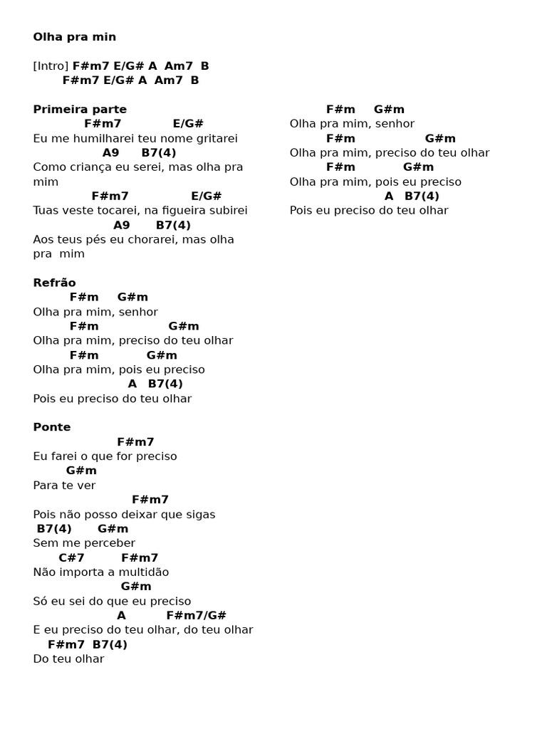 Olha Pra Min | PDF