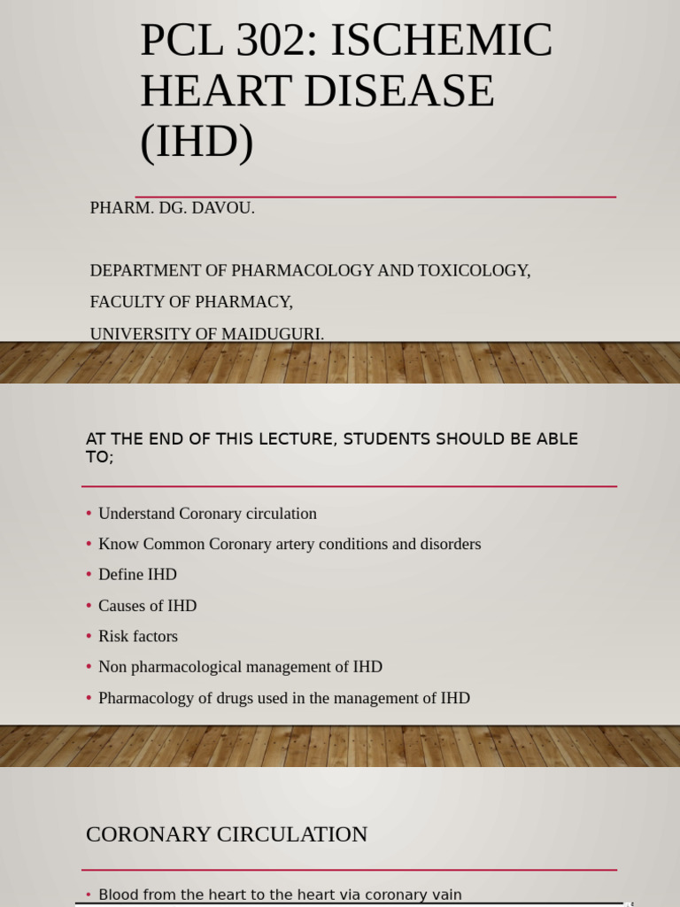 Ischemic Heart Disease Overview | PDF | Coronary Artery Disease ...