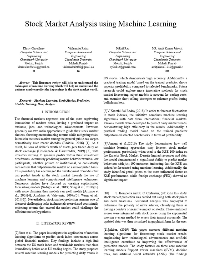stock-market-review-1-pdf-machine-learning-prediction