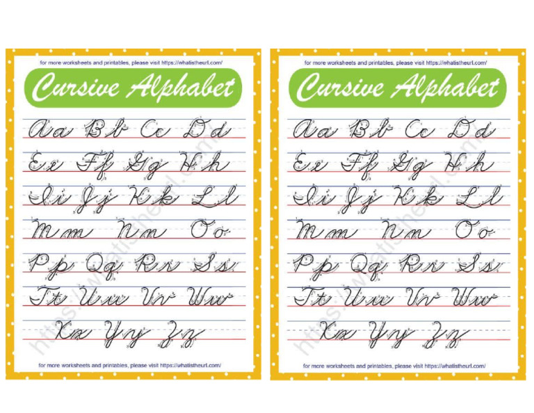 Cursive Writing | PDF