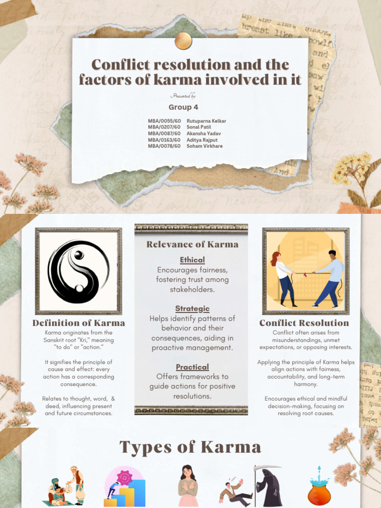 Karma's Role in Conflict Resolution | PDF | Karma | Leadership