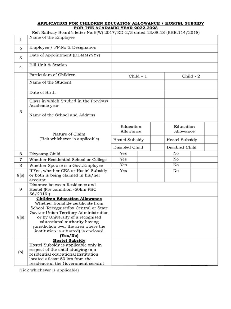 Employee Child Verification Form | PDF
