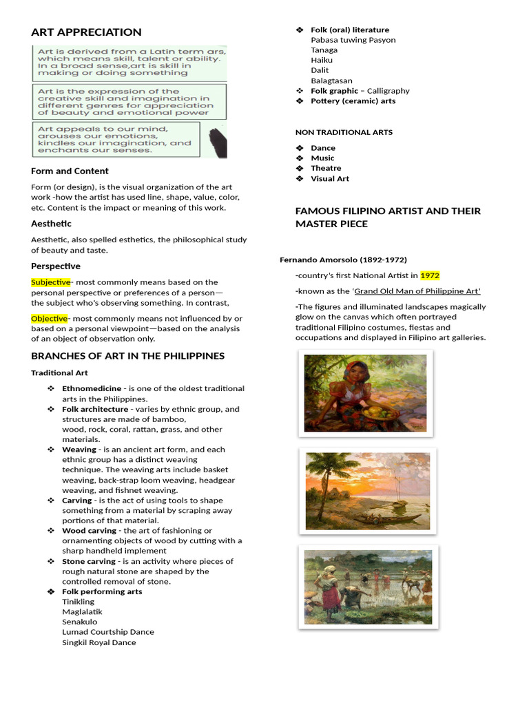 Art Appreciation Pdf Free