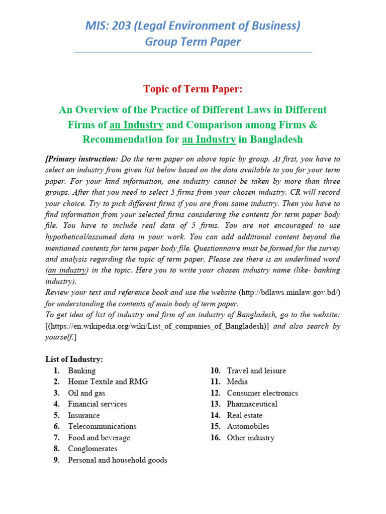 Legal Practices in Bangladeshi Firms | PDF