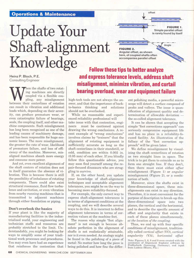 Update Your Shaft-Alignment Knowledge | PDF