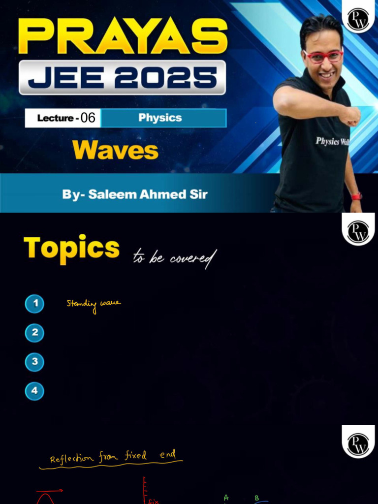 Waves 06 Class Notes Prayas JEE 2025 | PDF