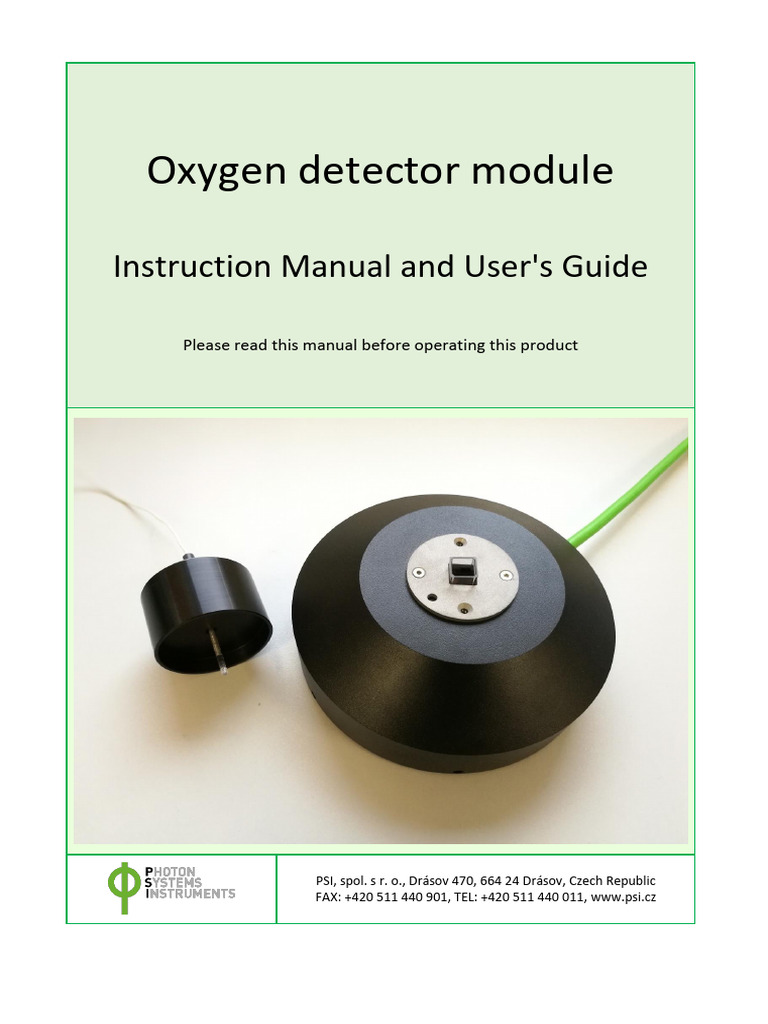 Oxygen Detector Manual 01 2020 | PDF | Calibration | Water