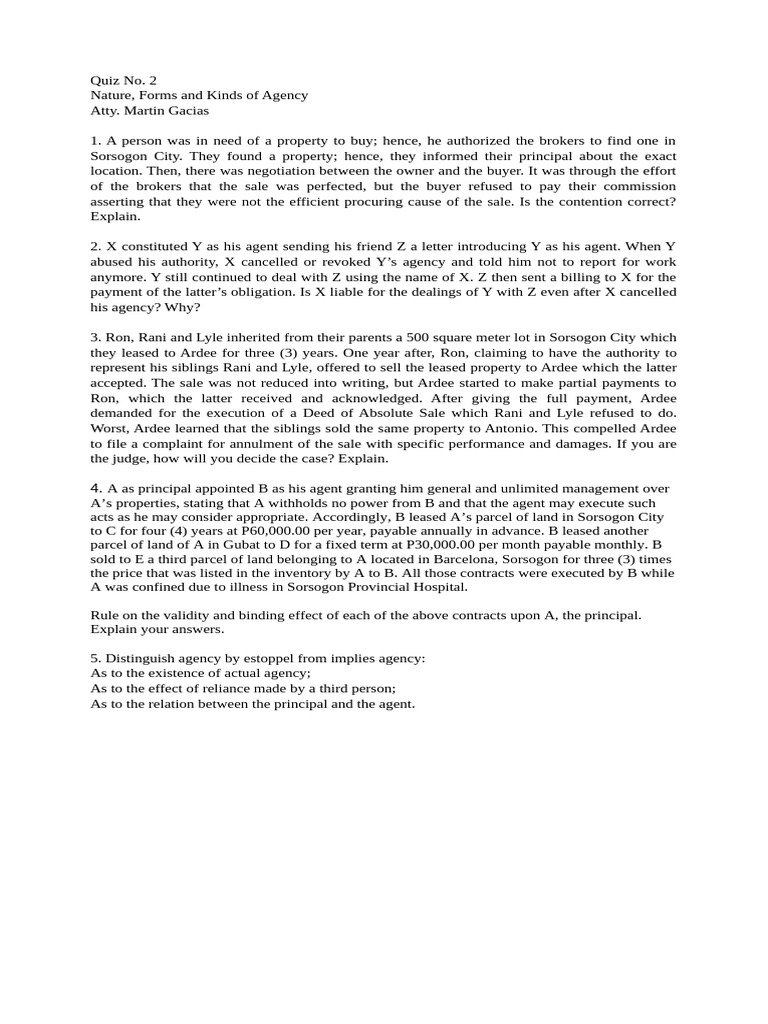 Quiz no 2 pdf procurement justice