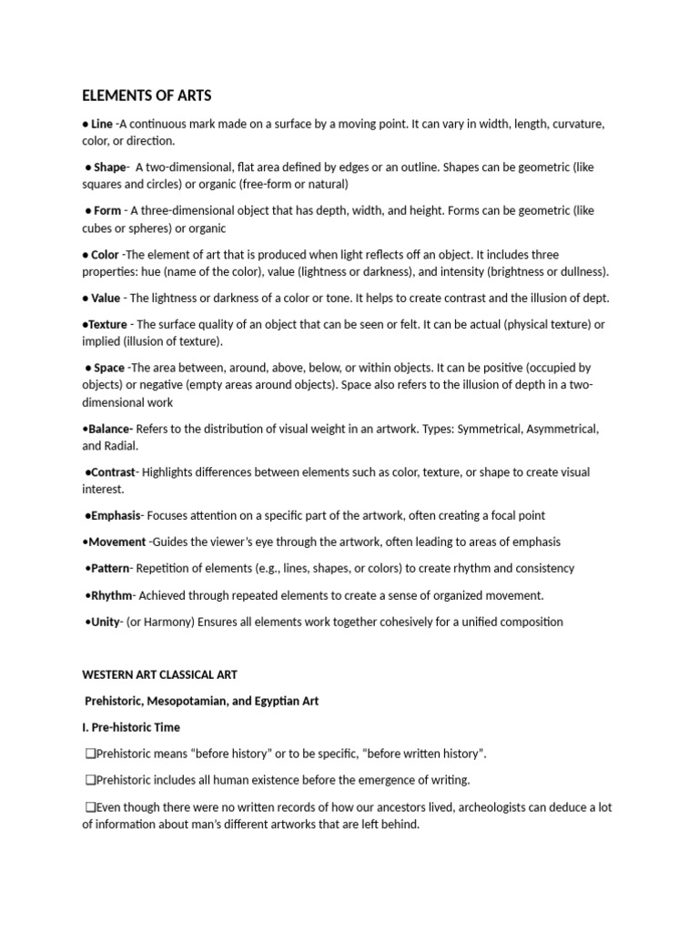 Mapeh Reviewer | PDF | Gothic Architecture | Ancient Egypt