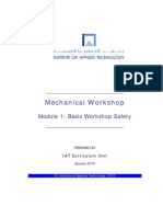 Mechanical Workshop: Module 1: Basic Workshop Safety