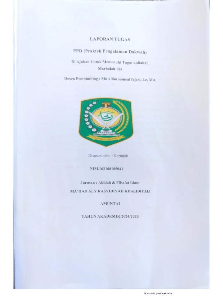 Tugas PPD Normiah | PDF