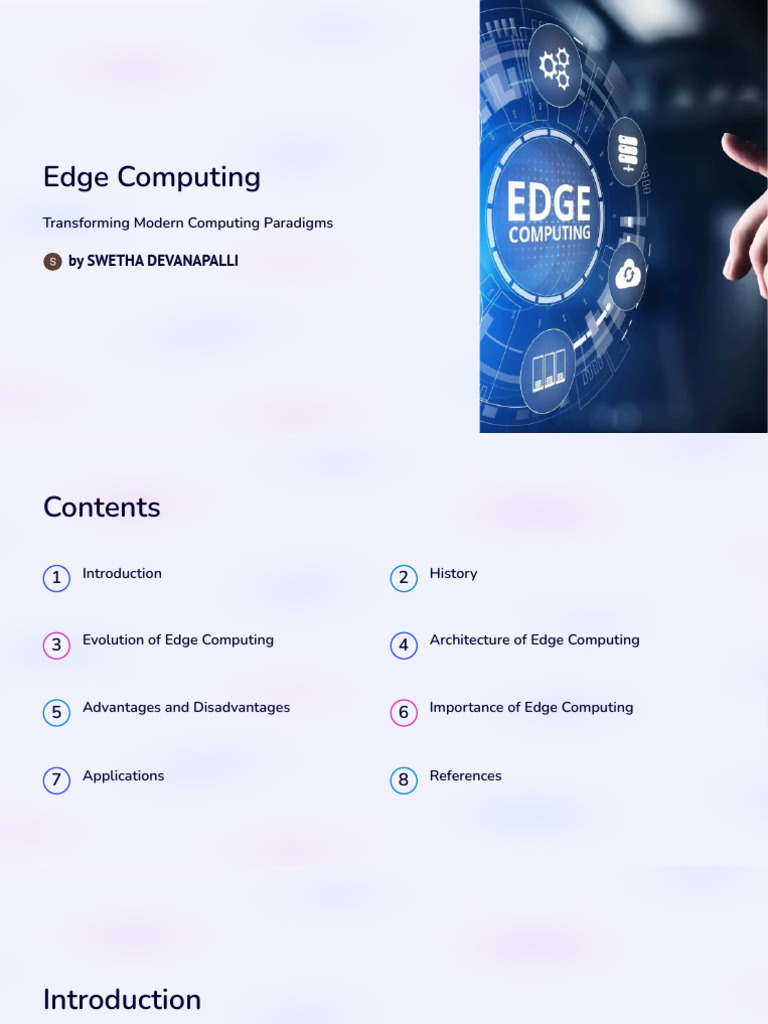 Edge Computing (1) | PDF | Cloud Computing | Computing