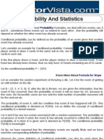 Probability and Statistics