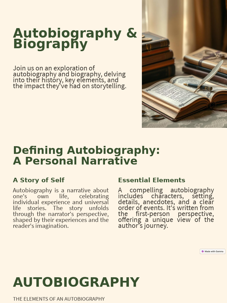 Group 6 Biography And Autobiography Pdf Biography 