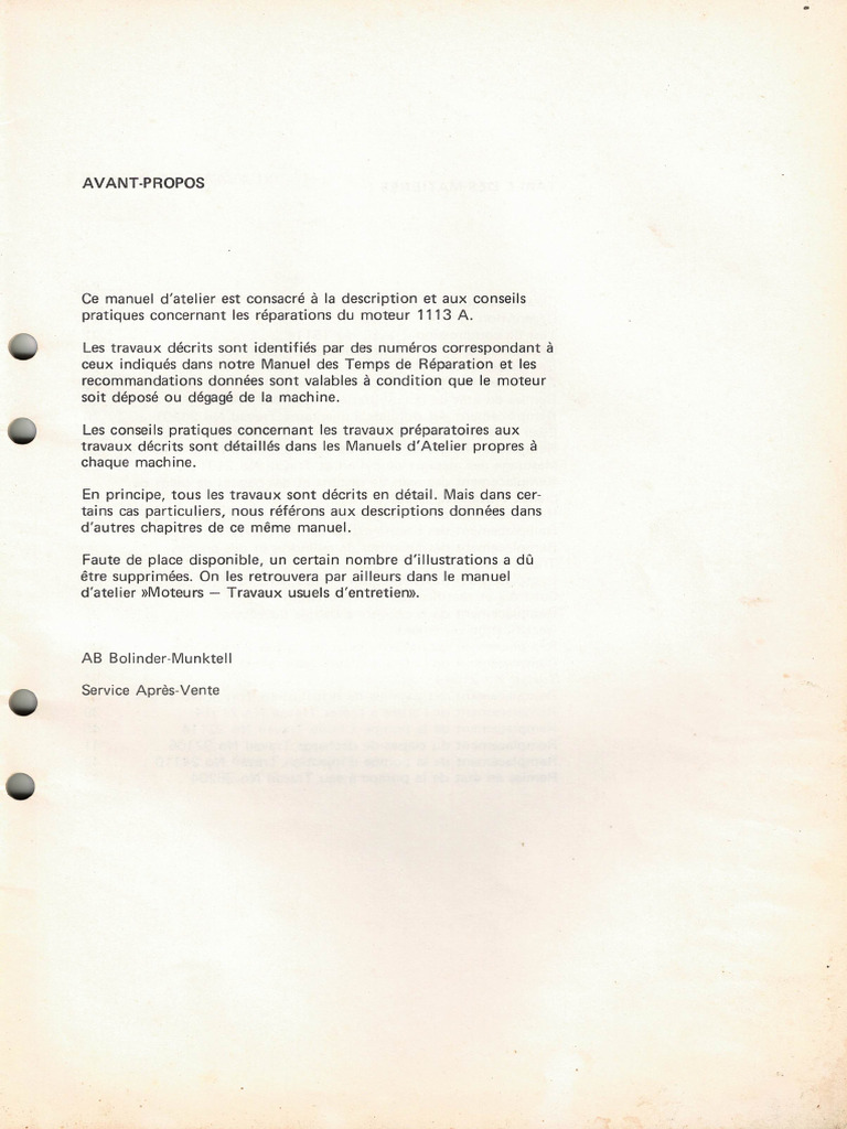 MA Moteur 113 A | PDF