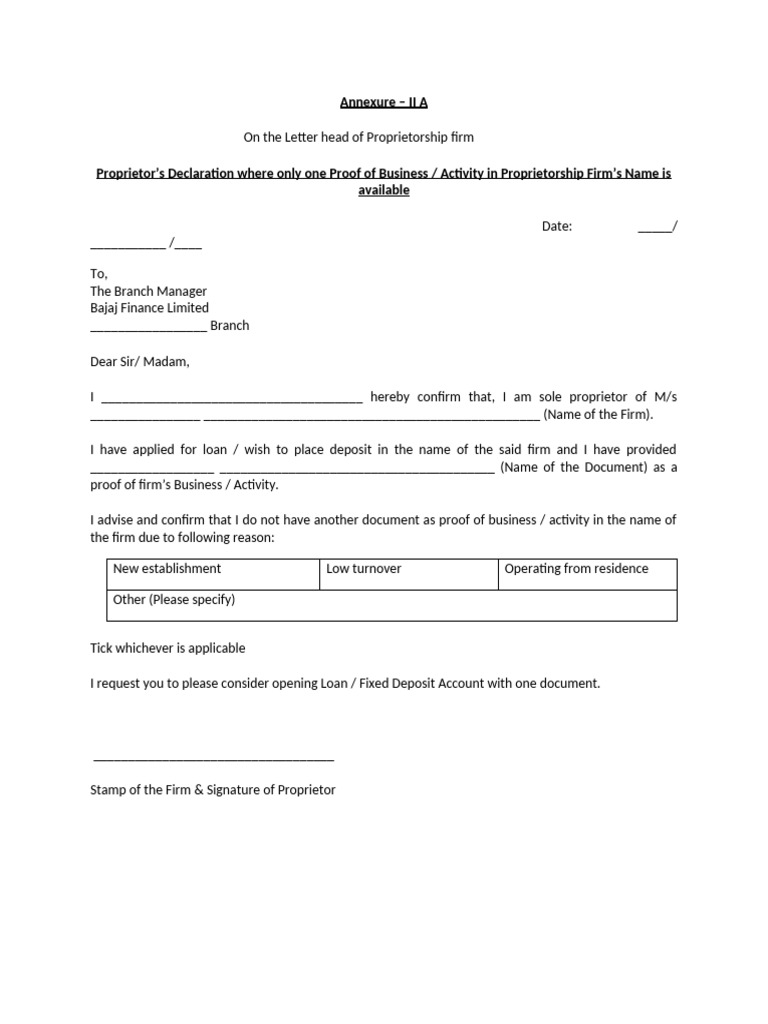 Declaration Format Collection | PDF
