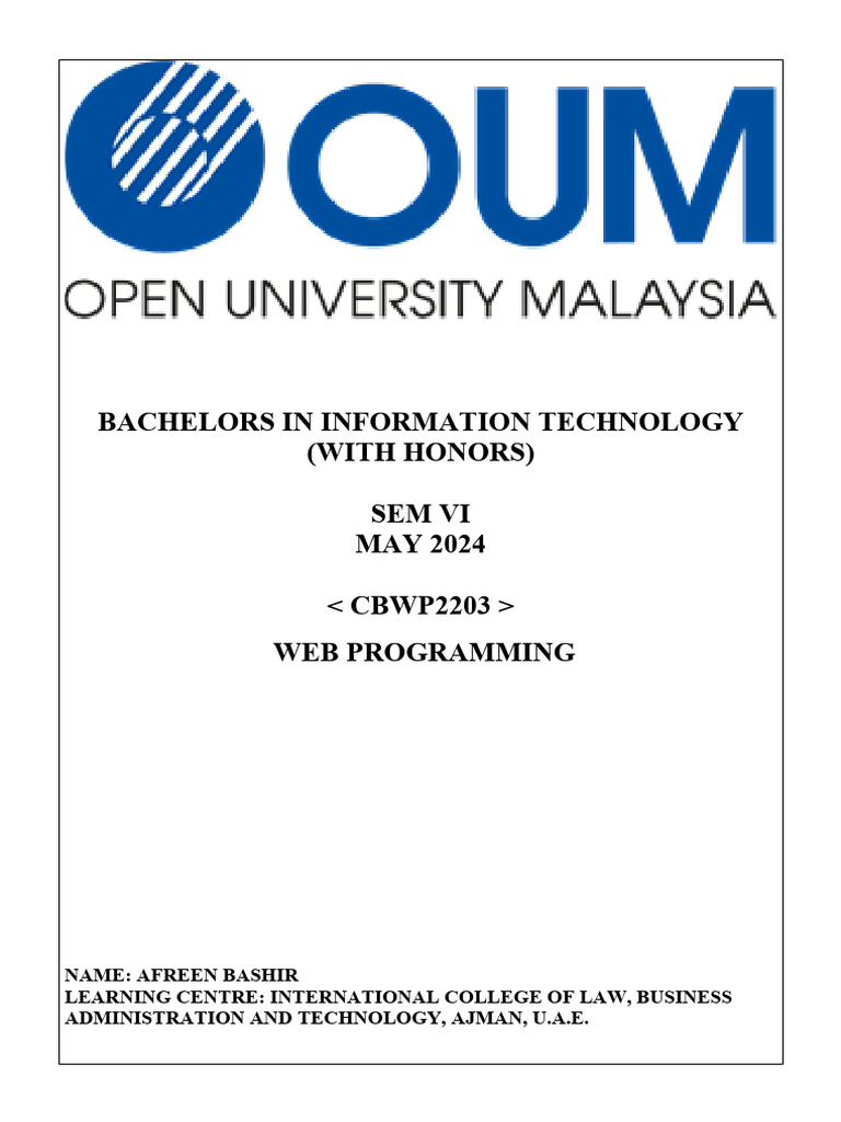 Web Programming Project Proposal | PDF | Artificial Intelligence ...