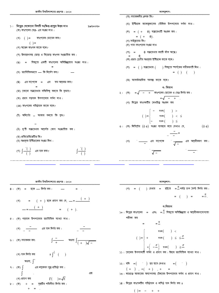 Cal-I 2010 | PDF | Geometry | Functions And Mappings