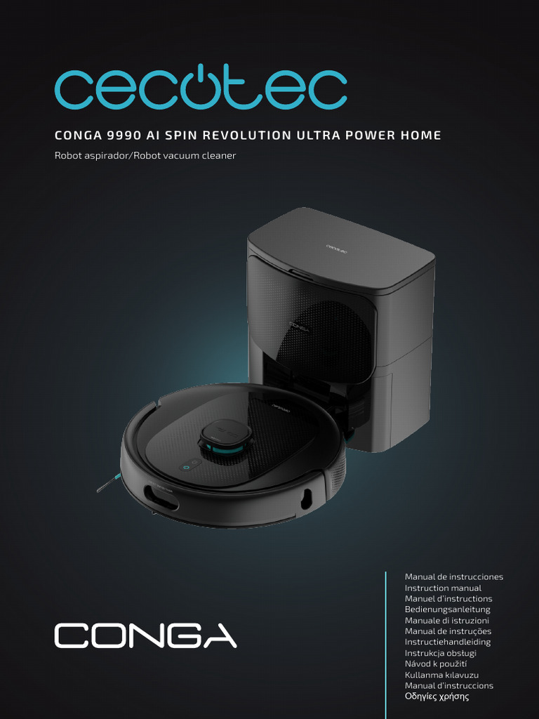 Conga 9990 Ai Spin Revolution Ultra Power Home User Manual | PDF | Agua ...