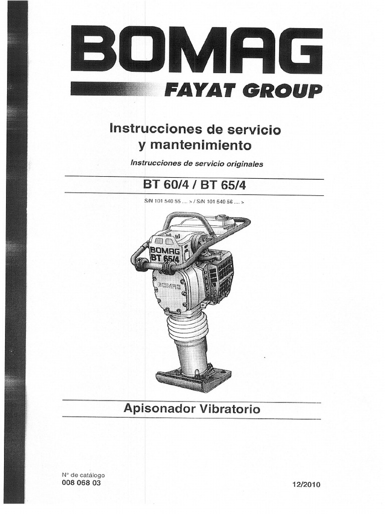 COPG - Manual Operador BOMAG | PDF