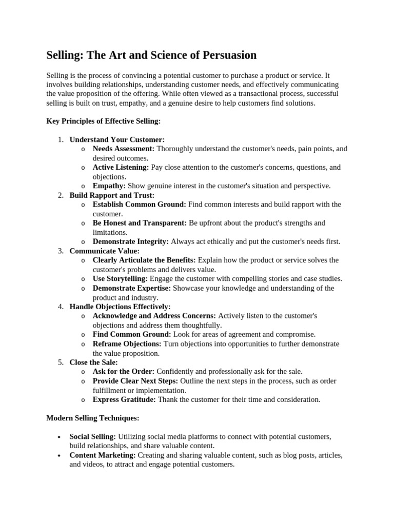 Selling Pdf Sales Customer Relationship Management