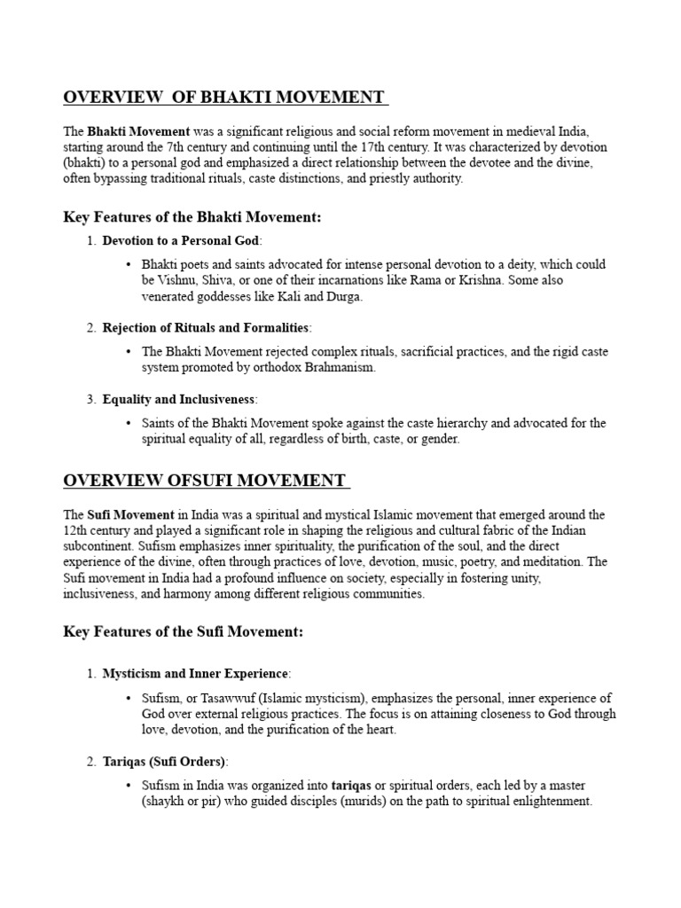 Bhakti and Sufi Movements in Assam | PDF | Bhakti | Bhakti Movement
